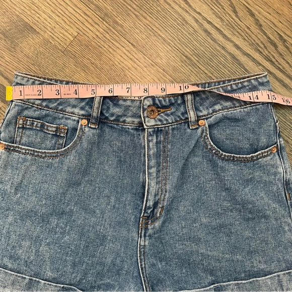 Pacsun Bullhead blue Jean high waist Mom Shorts size 9 - Picture 5 of 8